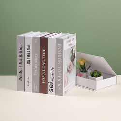 Modern Magnetic Imitation Book Storage Box, High-Quality Imitation Book Ornaments, Bookcase Fake Book Model, Photography Decoration Props and Displays