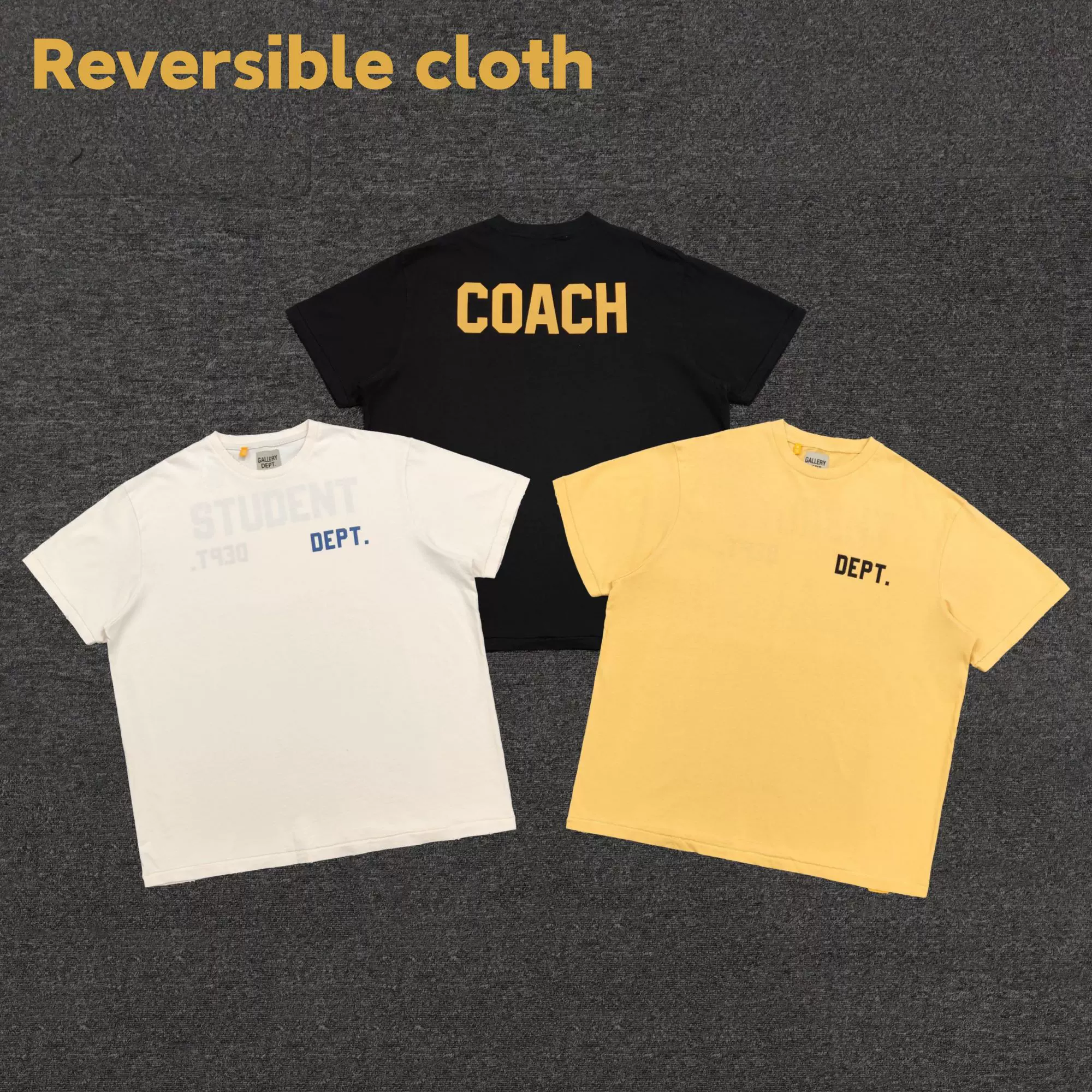 正反两穿】GALLERY DEPT. education reversible tee 短袖T恤-Taobao 