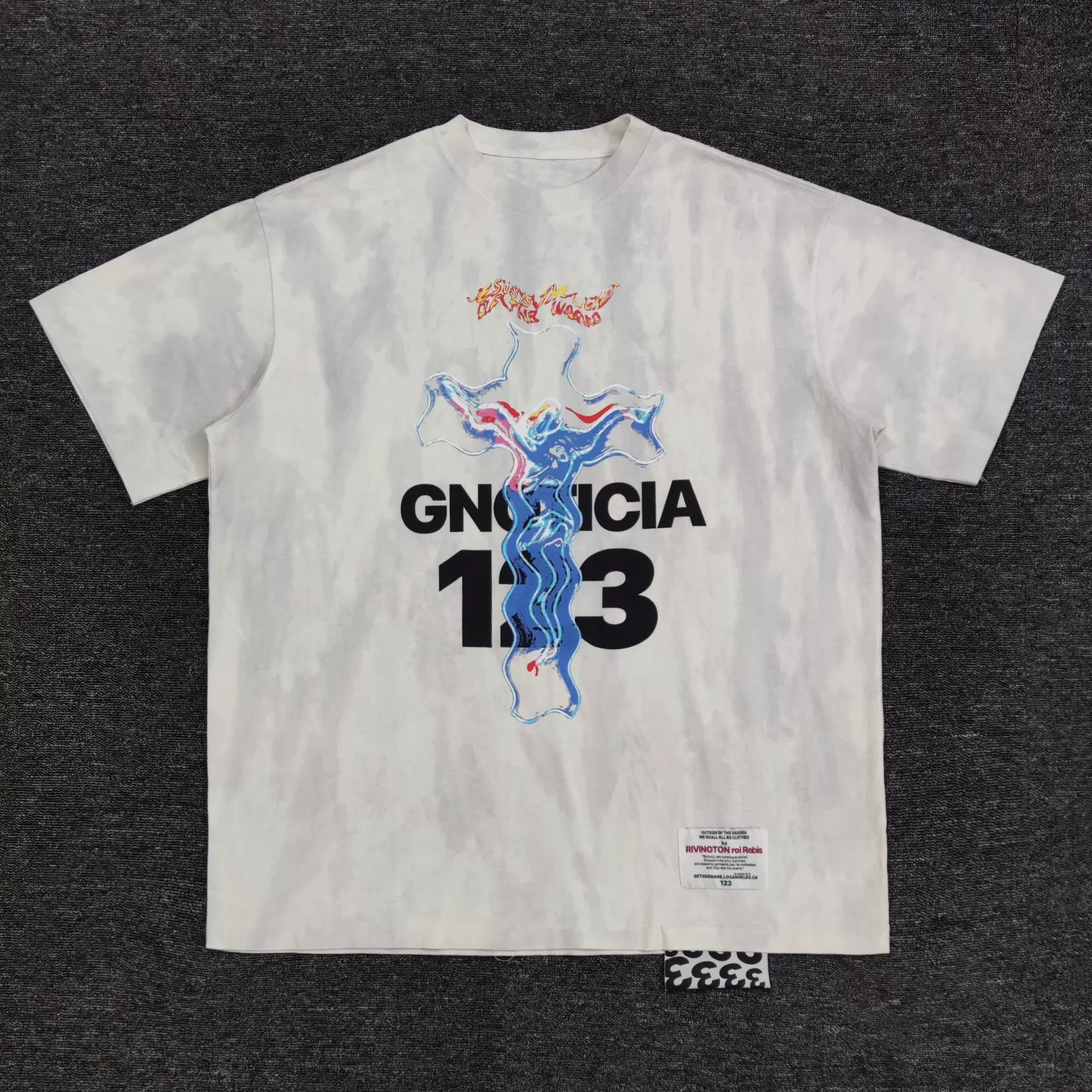 正确RRR123 RIVINGTON ROI REBIS gnoticia printed tee 短袖T恤-Taobao