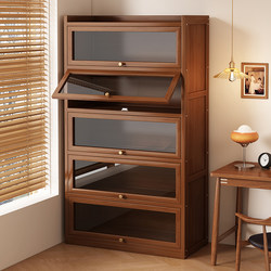 Bookcase for Home Use, Bamboo Bookshelf, Floor-Standing Storage Rack, Simple Living Room Storage Cabinet, Student Storage Cabinet, Children's Toy Storage Cabinet