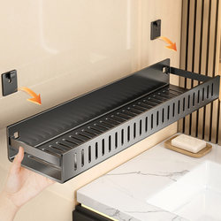 Bathroom Shelf, Toilet, Hotel, No-Drill Washbasin, Wall-Mounted, Wall-Hanging, Restroom Storage Rack