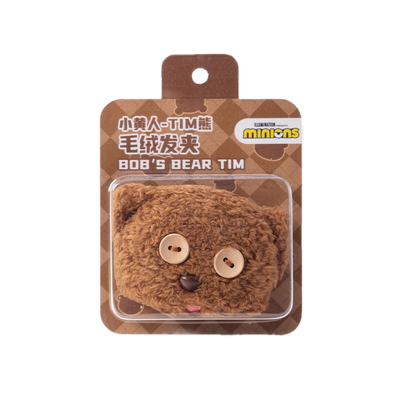 
Universal Pictures Minion TIM Bear Plush Hair Clip Plush Grab Clip Girls Cute Hair Clip