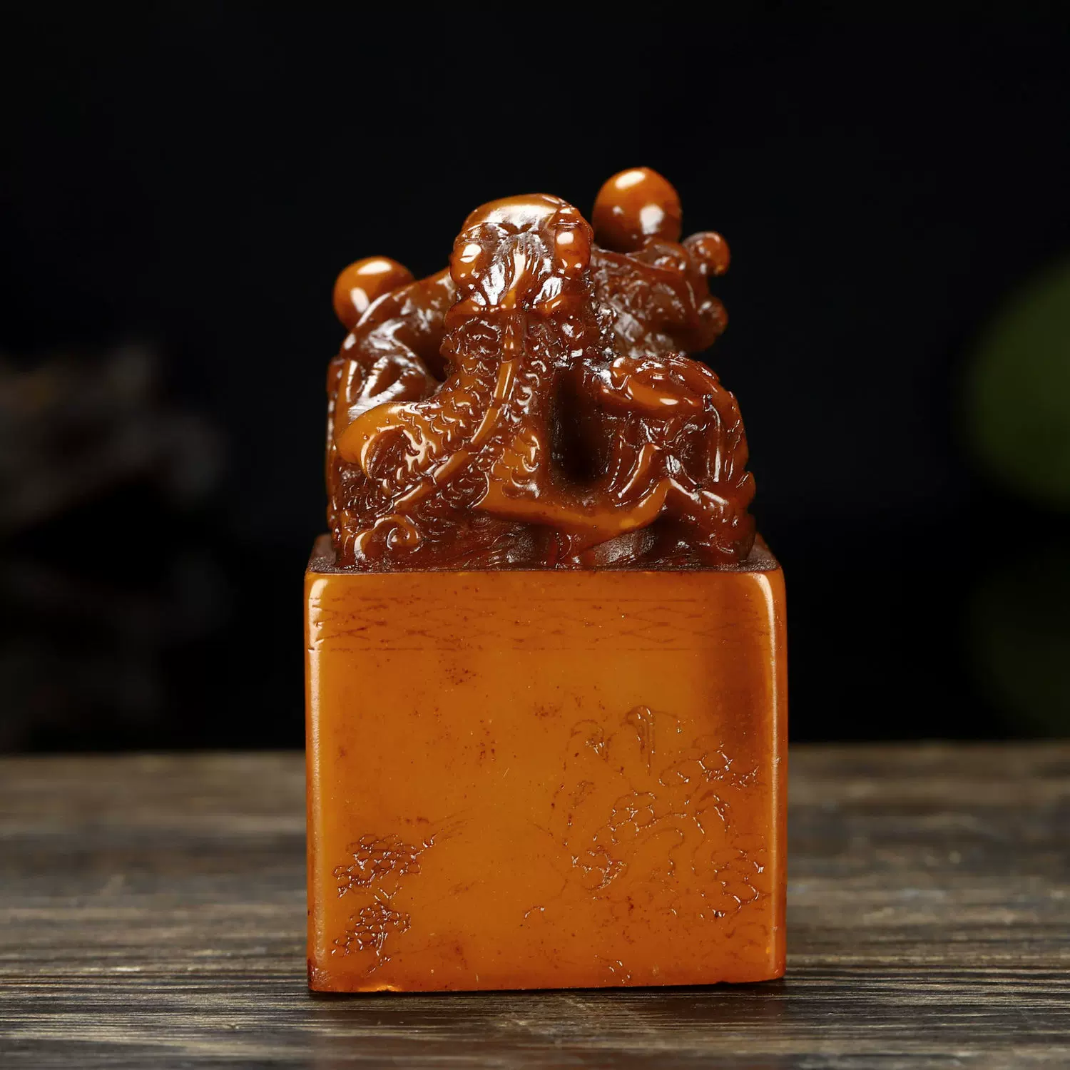 Aa-30大特価❤️咬錢貔貅寿山石印材 印章定制免運】印章壽山石