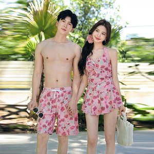 Couple swimsuits ladies summer 2025 new suit men's beach pants sexy beach vacation water park swimsuit
