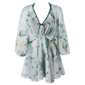 Split swimsuit women's conservative three-piece set 2025 new women's high-end feeling of belly-covering long-sleeved couple's hot spring swimsuit