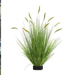 Artificial Green Plants for Landscaping, Popular Reed and Foxtail Grass for Window Display, Floor-Standing Potted Plants, Indoor Living Room Plant Decorations