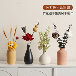 Ceramic Small Vase Ornaments, High-End Tv Cabinet, Tabletop Dried Flower Bouquets, Living Room Decorations, Scandinavian Modern Decorations