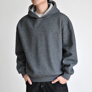 
[Double Color Matching] Heavy 900G Air Layer Hooded Sweatshirt Men's Cleanfit Autumn and Winter Thick Loose Pullover