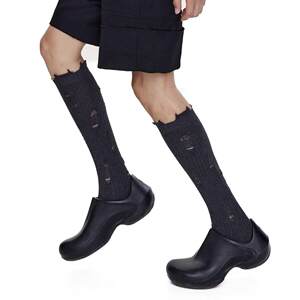
2024 autumn men's ripped stockings combed cotton moisture-wicking ins trendy personalized socks
