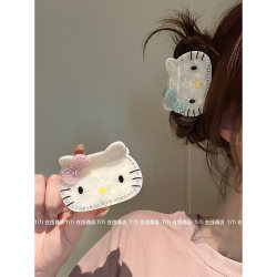 Titi·Cute Sweetheart Cartoon Acetate Kt Shark Clip Girly Bun Hair Clip Versatile Claw Clip