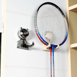 Suction cup badminton racket storage rack hook household tennis racket rack table tennis racket hanging wall storage bracket special