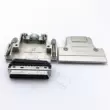 Đầu nối MDR ổ cắm servo ổ cắm SCSI-50P đầu nối xuyên thấu vỏ sắt nam có đầu uốn kiểu vít Jack cắm - Đầu nối