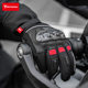 Autumn and winter carbon fiber motorcycle riding gloves genuine leather plus velvet warm motorcycle windproof and cold waterproof knight equipment