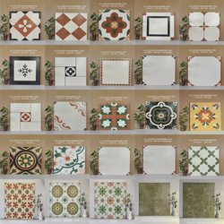 All-Ceramic Retro Tiles 400*400 Matte Bathroom Tiles Kitchen Bathroom Balcony Courtyard Non-Slip Tiles