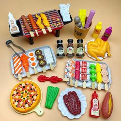 Children's Barbecue Skewers Toy, Simulated Food Teaching Materials, Pretend Play, Girls' Kitchen Cooking, Oden, Birthday Gift