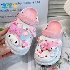 
Girls' good-looking slippers can be worn outside for swimming, non-slip summer children's beach shoes, Melody girls' sandals