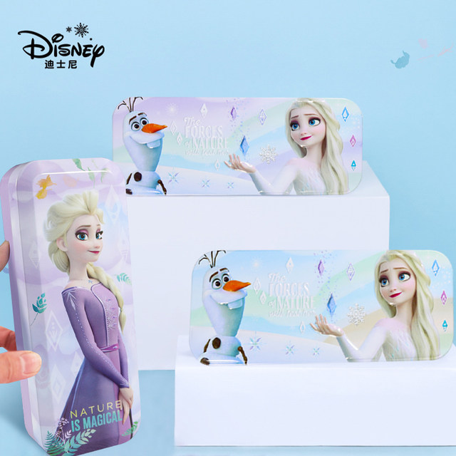Princess Elsa stationery box double layer Frozen functional primary ...