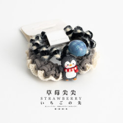 Creative Autumn and Winter Plush Rubber Band Hair Tie for Women to Tie Ponytails, High Elasticity, Durable, Cute and Sweet Bear Hair Tie for Girls