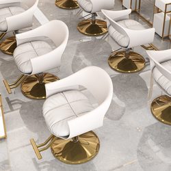 Internet-Famous New Hairdressing Chair, Salon-Specific Adjustable and Rotating Stylish Haircut Chair, Light Luxury Perm and Barber Shop Chair