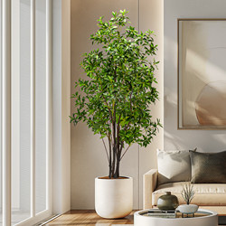 Artificial Tree, Horse-Dranker Tree, Simulated Green Plant, Potted Plant, Indoor Living Room, Entrance Hall, Artificial Flower Tree Decoration, Floor-Standing Ornament