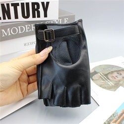 Women's half-finger gloves motorcycle riding driving pole dancing nightclub dance performance gloves COSPIAY