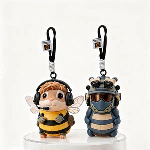 
2026 New Delta Bug Plush Pendant Haki Bee Doll Keychain Action Peripheral Mighty Bug Man