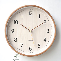 Japanese-Style Wall Clock Quartz Clock Living Room Home Simple Clock Modern Wood Style Wall Clock Silent Time Wall Watch