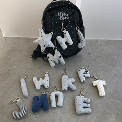 Unique Blue Korean-Style Pendant Gift Backpack Phone Charm Doll Car Keychain Letter Pendant