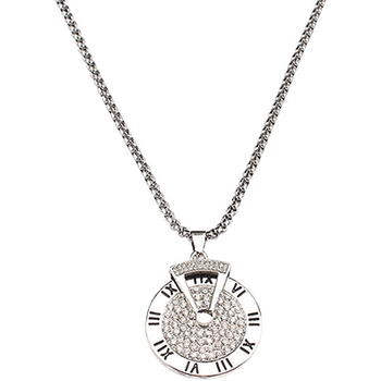 Roman numeral titanium steel necklace men's non-fading sweater chain