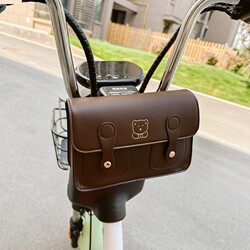 Electric Car Retro Accessories Yadi Modern Emma No. 9 Calf Front Pocket Storage Battery Car Hanging Bag Waterproof