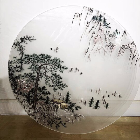 蘇州刺繍透かし絵屏風 - 新中式両面