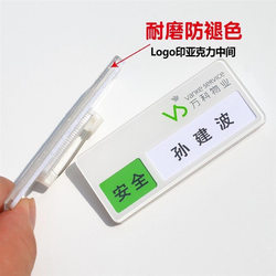 Vanke Property Identification Badge Acrylic Name Tag Employee Name Plate Work Id Card Free Shipping