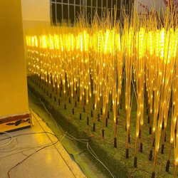 Led Light-Emitting Wheat Spike Lamp Solar Barley Wheat Rice Spike Reed Lamp Outdoor Garden Decoration Ground-Inserted Lawn Lamp