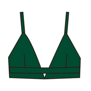 MSFAN Triangle Cupless Steel Circle Comfortable Underwear Women's Boy Girls Little Best Breit Bra for Bra
