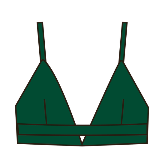 MSFAN Triangle Cupless Steel Circle Comfortable Underwear Women's Boy Girls Little Best Breit Bra for Bra
