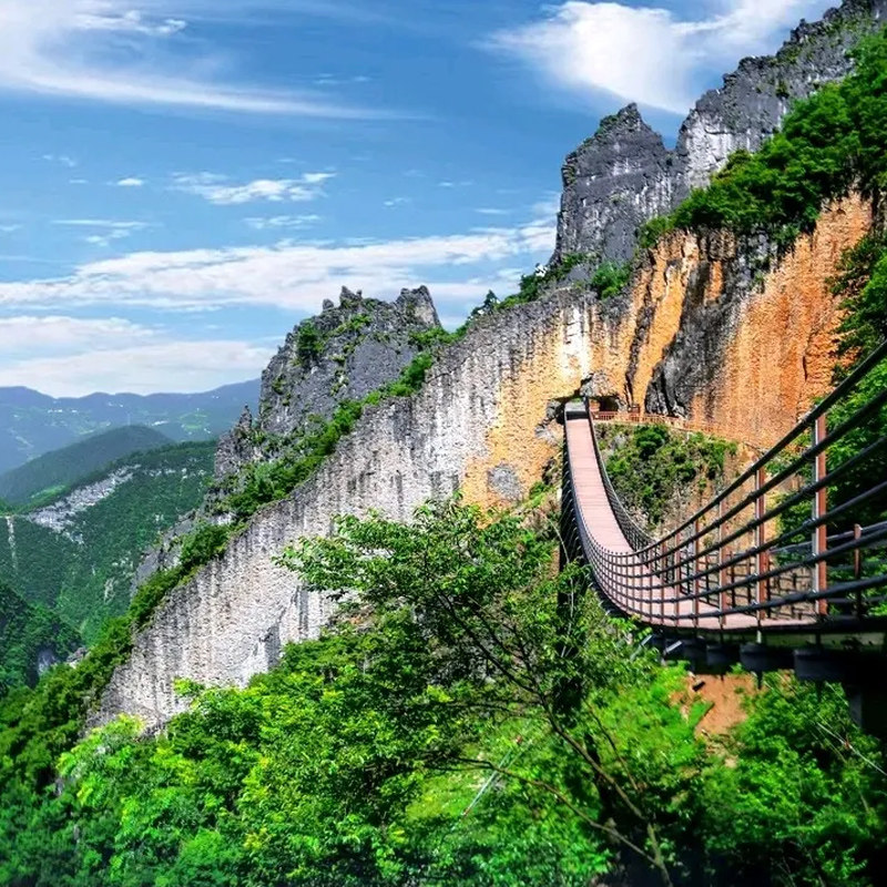 重庆周边游涪陵武陵山大裂谷816工程一日游8人小团纯玩跟团旅游