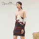 sandriver cashmere peak jacquard lapel long pullover autumn and winter high-end design sense fashionable casual sweater