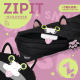 Zipit Spring New Products Cute Slite Cat Naughty Black Elf Cat Zipper Pen Bag Junior High School Student Bag Creative Gift