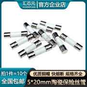 Ống cầu chì gốm 5*20 mm thổi nhanh F1A 2A 3A 5A 8A 10A 15A 20A 30A250V