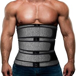 New Amazon Men's European and American Style Sports Fitness Shapewear Sweat Belt Abdominal Slimming Waist Trainer/Waist Clip