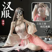 váy múa cổ trang Gợi Cảm Hanfu Bộ Đồ Ngủ Bộ Mỡ Mm Cung Điện Siêu Tiên Phối Ren Trang Phục Cặp Đôi Gợi Cảm Cổ Phong Cách Nữ Váy Ngủ Cổ Quần Áo trang phục hy lạp cổ đại nữ quần áo cổ trang