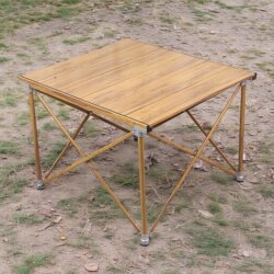 Walkhike Outdoor Table Camping Aluminum Alloy Folding Table Adjustable Square Lightweight Portable Egg Roll Table