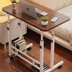 Bedside Table, Movable Dormitory Small Table, Simple Computer Desk, Bedroom Desk, Home Student Lazy Lift Table