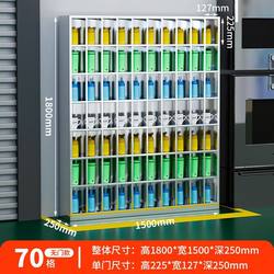 Stainless Steel Employee Cup Holder Factory Workshop Multi-Compartment Cup Cabinet Tea Room Cup Storage Cabinet Tea Cup Storage Cabinet