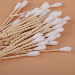 Class I medical cotton swab disposable disinfection of bamboo sticks single-head clinic beauty makeup household cleaning cotton swabs non-sterilized
