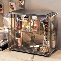 Dust-Proof Cosmetics Storage Rack Storage Box High-End Acrylic Skin Care Product Perfume Storage Box Dressing Table Desktop