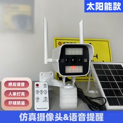 Fake Surveillance Camera with Voice Prompts, Shouting Alerts, Human Body Sensing, Lighting, Outdoor, Identical to the Real Thing