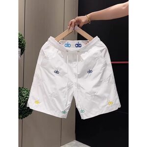 
European quick-drying casual shorts for summer thin outfit pants for men loose simple and handsome sports men's five-point pants