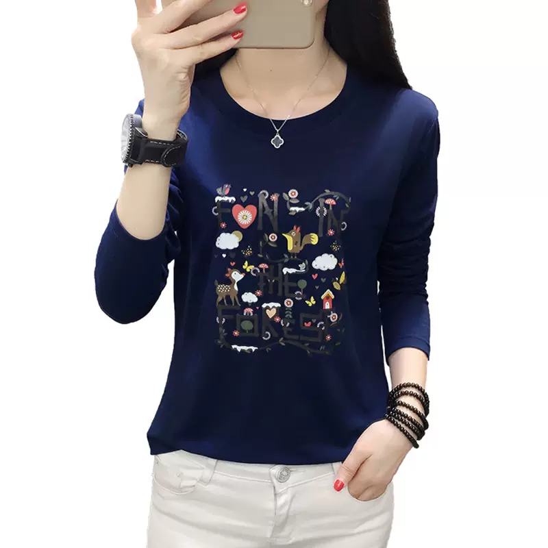 Poleras Mujer 2021 Harajuku T Shirt Women Long Sleeve Autumn Taobao