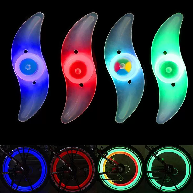 Bike Tire Lights 8Pcs Gas Nozzle lamp car tire Lights Lighted Val